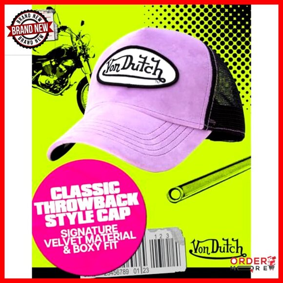 Velvet Trucker Hat Adjustable Snapback Mesh Back Baseball Cap Unisex main image 7